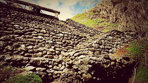 Built structure against cloudy sky