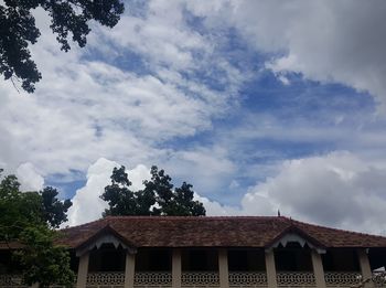 Low angle view of building against sky