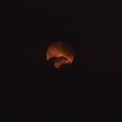 Scenic view of moon at night