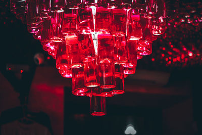 Close-up of red wine in glass