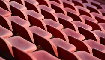 Full frame shot of empty chairs