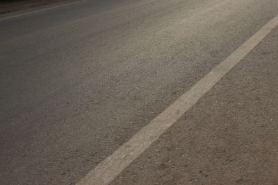 High angle view of road