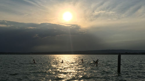 View of clouds above sea