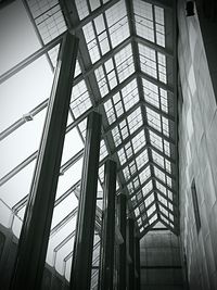 Low angle view of skylight