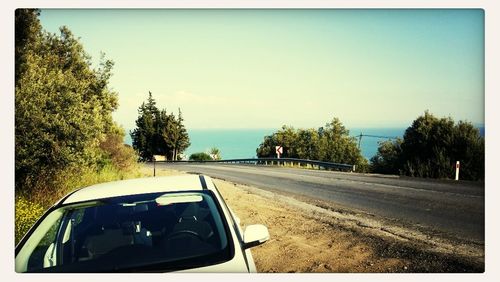 Car on road