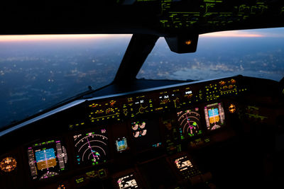 View of airplane window