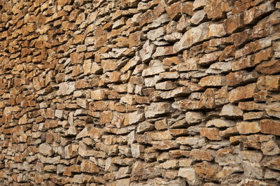 Full frame shot of stone wall