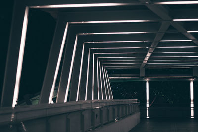 Low angle view of bridge in building