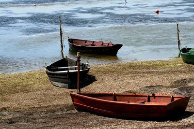 Boats in sea