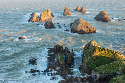 Rocks in sea