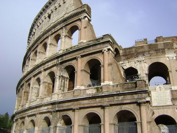 Low angle view of historical building against sky