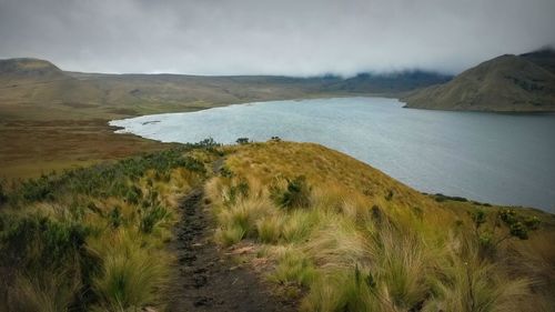 Scenic view of landscape against sky