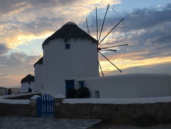 Built structure against cloudy sky