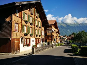 Houses in a city