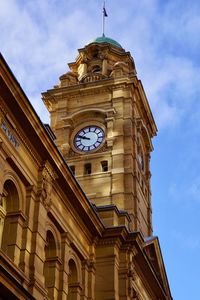 Low angle view of clock tower