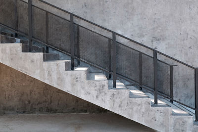 High angle view of staircase of building