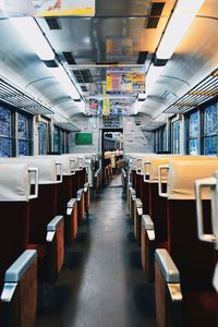 Empty seats in bus