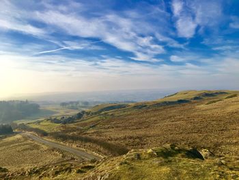 Scenic view of landscape against sky