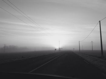 Road passing through landscape