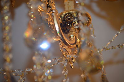 Close-up of chandelier