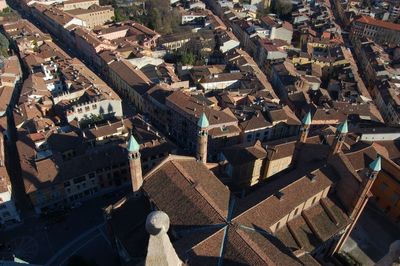 High angle view of cityscape