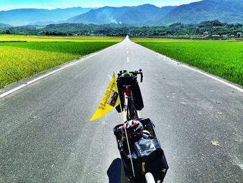 Country road passing through landscape