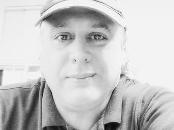 Close-up portrait of smiling man