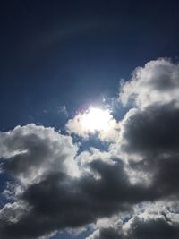 Low angle view of clouds in sky