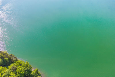 Full frame shot of sea against blue sky