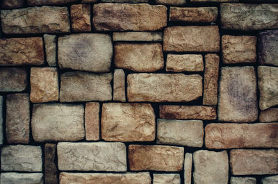 Full frame shot of stone wall