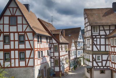 Houses against sky