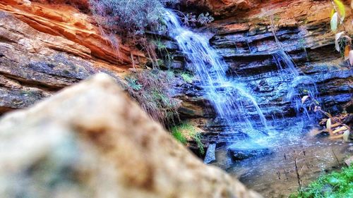 Close-up of water in cave