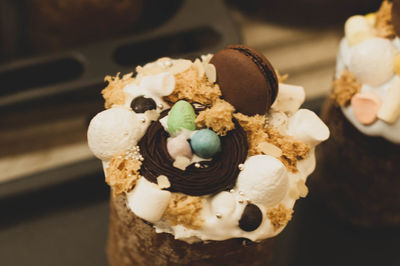 Close-up of ice cream