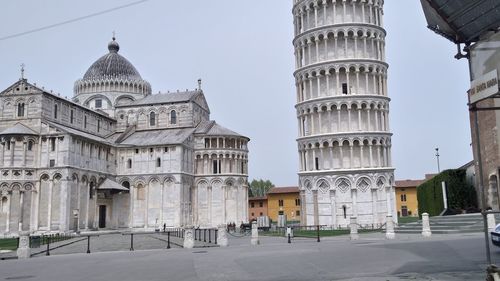 View of historic building against clear sky