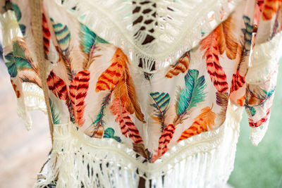 Close-up of multi colored decoration hanging