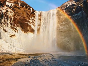 View of waterfall