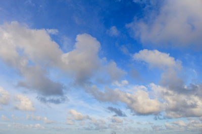 Low angle view of clouds in sky