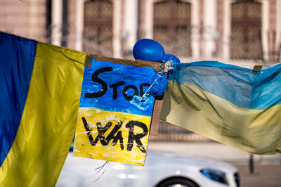 Protest against the russian invasion in ukraine at the russian embassy in riga, latvia