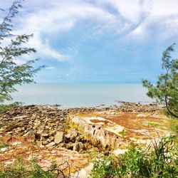 Scenic view of sea against sky