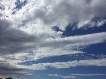 Low angle view of clouds in sky