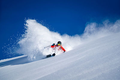 Person skiing on snow