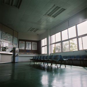 Chairs in window