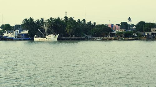 Boats in river