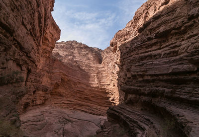 Rock formations against sky