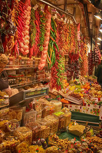 Variety of fruits for sale