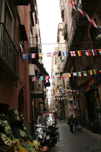 City street with buildings in background