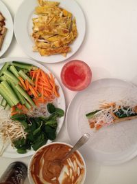 Close-up of salad served in plate