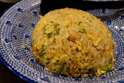 Close-up of served food