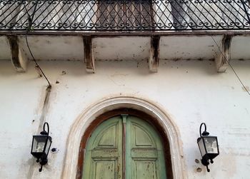 Close-up of door