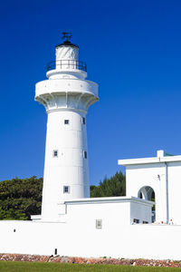 White eluanbi lighthouse in kenting national park in pingtung, taiwan.